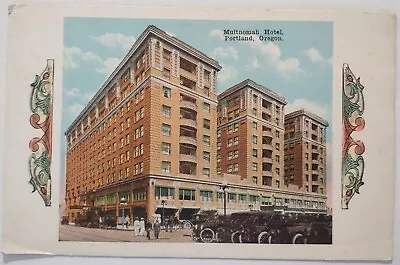 Vintage Multnomah Hotel Portland Oregon Postcard Divided Back Cars Antique • $4.65
