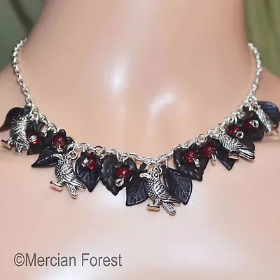A Murder Of Crows Gothic Necklace - Goth Jewellery Raven Halloween • $18.05