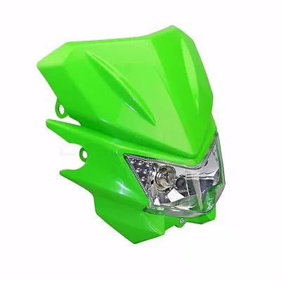 Green 35W Off Road Dirt Bike Headlight For KDX 220R KLX DRDS YZ XT DT  SX KX • $25.38