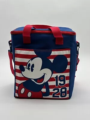 Disney Store Vintage Mickey Mouse Large Insulated Cooler Bag Beach Tote • $50