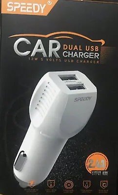 Fast Car Charger 2 Port USB + TYPE C Universal Socket Adapter For Iphone Samsung • £5.49