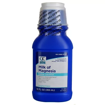 Quality Choice Milk Of Magnesia Saline Laxative Original 12 Fl Oz • $12.04