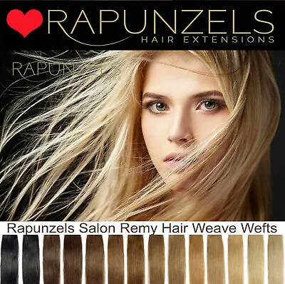 £99.99 • Buy FULL HEAD Weaving Hair Weft Silky Remy Human Hair Extensions 110g All Colours 