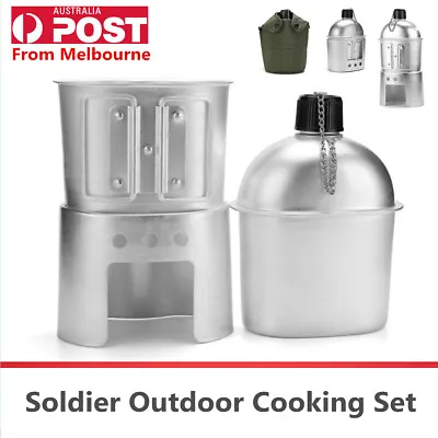 Soldier Military Kettle Pot German Bivouac Mess Kit For Outdoor Camping Hiking • $37.79