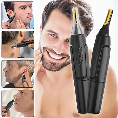 Men's Electric Hair Trimmer Ear Beard Face Nose Eyebrow Mustache  Shaver Clipper • $8.48