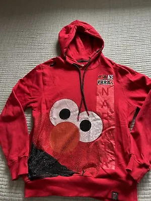 DEKRYPTIC Elmo  Sequin Hoodie Long Sleeve Sesame Street Large Red • $35.99