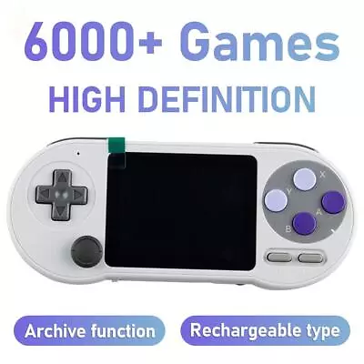 SF2000 3-Inch IPS Mini Game Player Built-in 6000 Games Handheld Game Console USA • $28.38