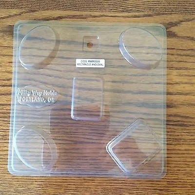 Milky Way Soap Mold Oval & Rectangle Guest Size 5 Cavity Soapmaking NEW  #85 • $5