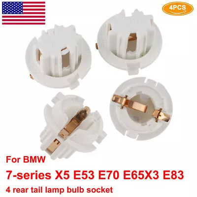 4X For BMW 7 Series X5 E53 E70 E65 X3 E83 Tail Light Lamp Bulb Socket Holder USA • $20.63