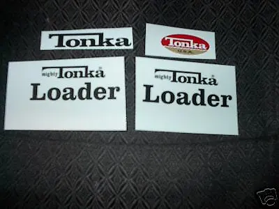 Mighty Tonka Loader Vinyl Peel And Stick • $11.99