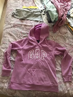 Ladies Gap Hoodie Pink Medium Size • £7