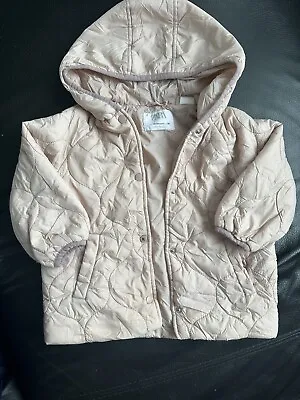 ZARA QUILTED Baby GIRL Jacket 18-24 Months • £7.99