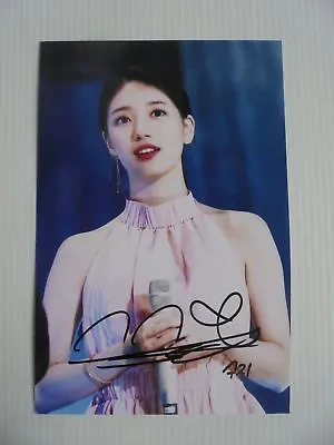 Suzy Bae Miss A 4x6 Photo Korean Actress KPOP Autograph Signed USA Seller C4 • $14.99