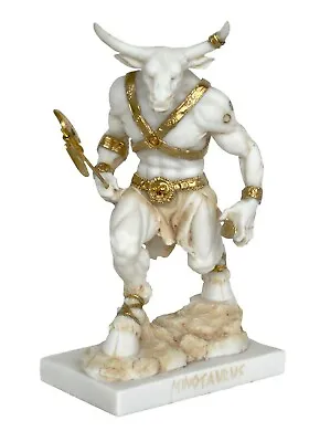 Minotaur - Mythical Creature Minoan Labyrinth Theseus - Aged Alabaster  • $109.90