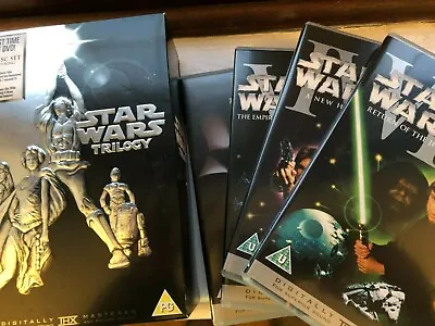 £2 • Buy Star Wars Trilogy-New Hope-Empire Strikes Back-Return Of The Jedi-DVD Box Set
