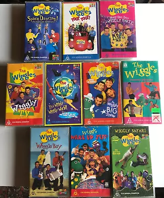 The Wiggles - VHS Bundle X 10 Original Cast ABC KIDS - Vintage VHS Video Tapes • $139.95