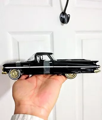 Jada Toy Lowrider Gold Version 1:24 Scale 1959 Chevy El Camino Model Black Loose • $85