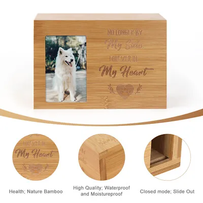 Pet Memorial Urn For AshesCat Dog Memory BoxPet Memorial Keepsake Photo Frame • $18.89