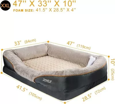 JOYELF XXLarge Dog Bed Orthopedic Dog Bed. (Without*)Sofa • $40