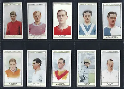 Ogdens - Captains Of Football Clubs & Colours - Full Set Of 44 Cards • £165