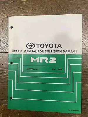 Toyota MR2 Repair Manual For Collision Damage  • $25