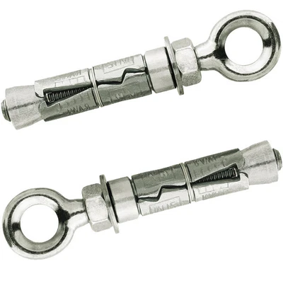 £5.94 • Buy M12 Eye Bolt Shield Anchor Heavy Duty Wall Hang Fixing Brick Concrete Pack Of 2
