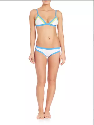 Milly Cabana Amalfi Colorblock Surfer Girl Bikini Two Piece Sz M Swim K23 • $48