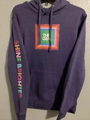 VIT Fleece District Purple Hoodie The Gem Shine Brighter Men's Size Small • $24.90