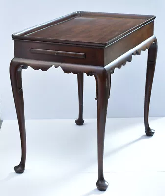 Kittinger Colonial Williamsburg Mahogany Queen Anne Tea Table • $375
