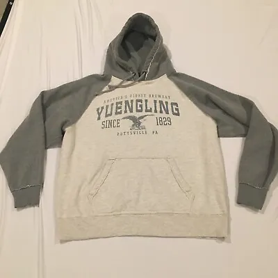 Yuengling Beer Hoodie Size L Grey Sweatshirt Since 1829 Pottsville PA J.america • $31.99