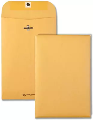 6 X 9 Clasp Envelopes Clasp And Gummed Closures For Storing Or Mailing 28 Lb K • $23.66
