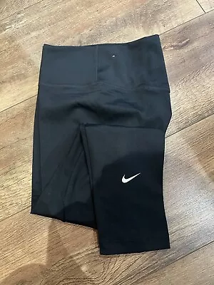 NEW Nike Womens 3/4 Sport Leggings Small Black • £18