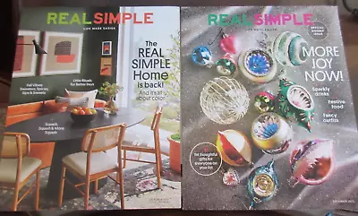 REAL SIMPLE MAGAZINES October 2023 & December 2023 Double Issue Both BRAND NEW • $6.99