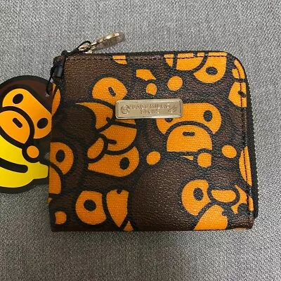 BAPE Baby Milo Store ALL Baby Milo Coin Purse L-Shaped Zipper Unused Authentic • $94.05