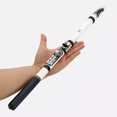 Telescopic Rock Fishing Rod Spinning Carbon Fiber Mini Travel Fly Fishing Rod • $23.52