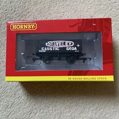 £8 • Buy Hornby OO Gauge 7 Plank Wagon Rolling Stock Staveley 7230 Era 3 Mint Boxed R6811