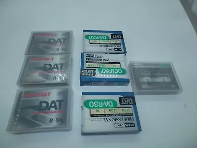 TDK & Quantegy DAT Tapes Lot Of 7; TDK DA-R30 X3 Quantegy R-16 X2 Quategy R-94 • $79.95