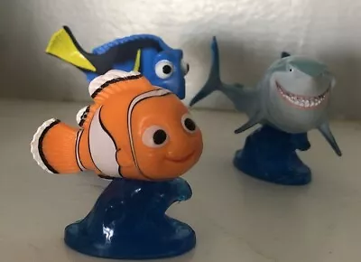 Disney Finding Nemo Dory Mini Figures Cake Toppers Lot 3 Fish Bruce Shark Toys • $5.99