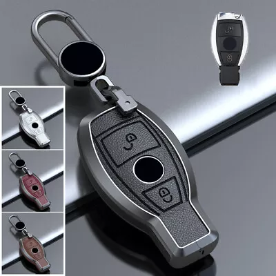 Zinc Alloy Leather Car Key Fob Case Cover For Mercedes Benz A C E GLA GLK GLC • $27.50