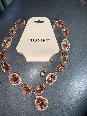 Monet Necklace Gold Tone • $4.80