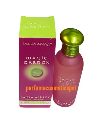 NIB MAGIC GARDEN By LAURA ASHLEY FOR WOMEN 1.7 OZ / 50 ML EAU DE PARFUM SPRAY • $79.94