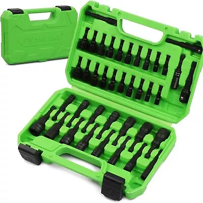 39PCS Magnetic Hex Nut Driver Master Kit1/4  Quick-Change Hex Shank SAE&Metric • $23.99