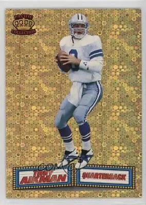 1994 Pacific Crown Collection Marquee Prisms Gold Troy Aikman #1 HOF • $10.43