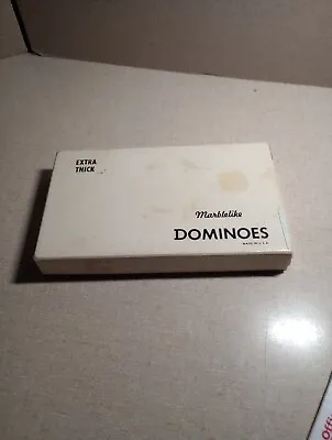 Marblelike Dominoes Super Thick U.S A. Waco TX Vintage Boxed • $28