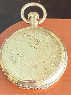 Vintage 6 Size Hampden Hunting Case Pocket Watch Gr. 200 Keeping Time Year 1894 • $145