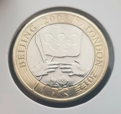 BEIJING 2008 TO LONDON CENTENARY Olympic  Games 2pound Coinin Great Condition • £2.20