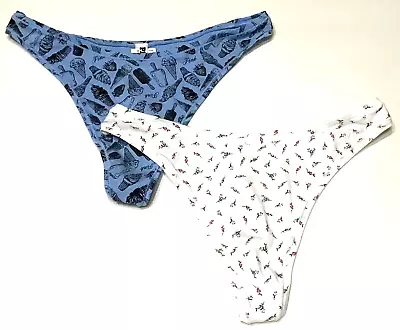 Size M - NWT Victoria's Secret 2 Pair Cotton/modal Thong Panties (c4) • $14.75