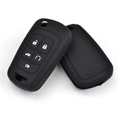Silicone Flip Key Cover Case Remote Fob 5 Button For Chevrolet Cruze Buick GM • $8.79