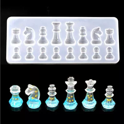 £3.79 • Buy Crystal Chess Silicone Pendant Jewelry Mould Resin Epoxy Casting Mold Craft DIY