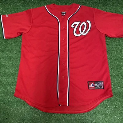 $40 • Buy Majestic Washington Nationals Ryan Zimmerman Jersey Red MLB No 27